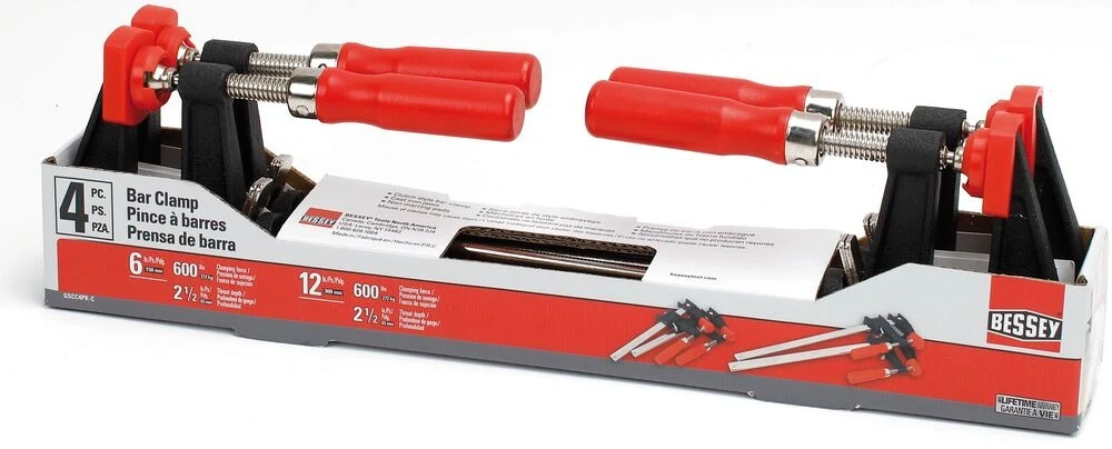 BESSEY GSCC4PK-C К-т F-образных винтовых струбцин (4шт)