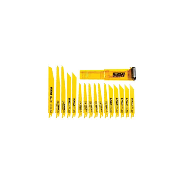 DEWALT DW4899 К-т пилок для сабельной пилы (16шт)