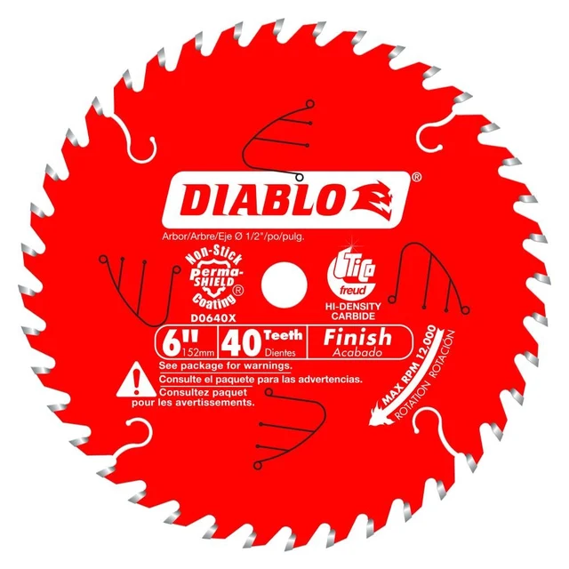 DIABLO D0640X Диск по дереву Ø152мм (ЦО 1/2, 40 зуба) для циркулярной пилы