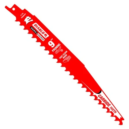 DIABLO DS0903CP Пилка по сырой и чистому резу древесинe CARBIDE 23см (9") для сабельной пилы