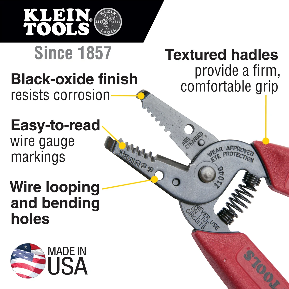 KLEIN TOOLS 11046 Стриппер-кусачки для многожильного провода