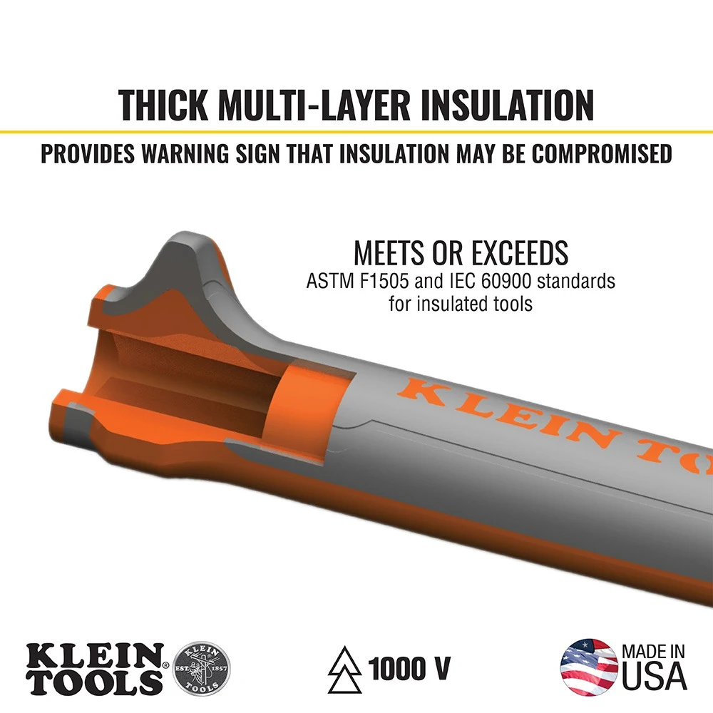 KLEIN TOOLS 11055RINS изолированный стриппер с кусачками 1000 В