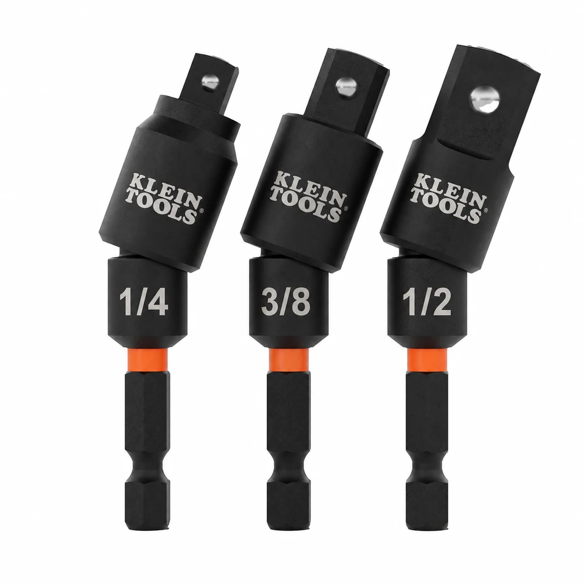 KLEIN TOOLS 65813SW набор поворотных ударных адаптеров для торцевых головок, 3 шт.