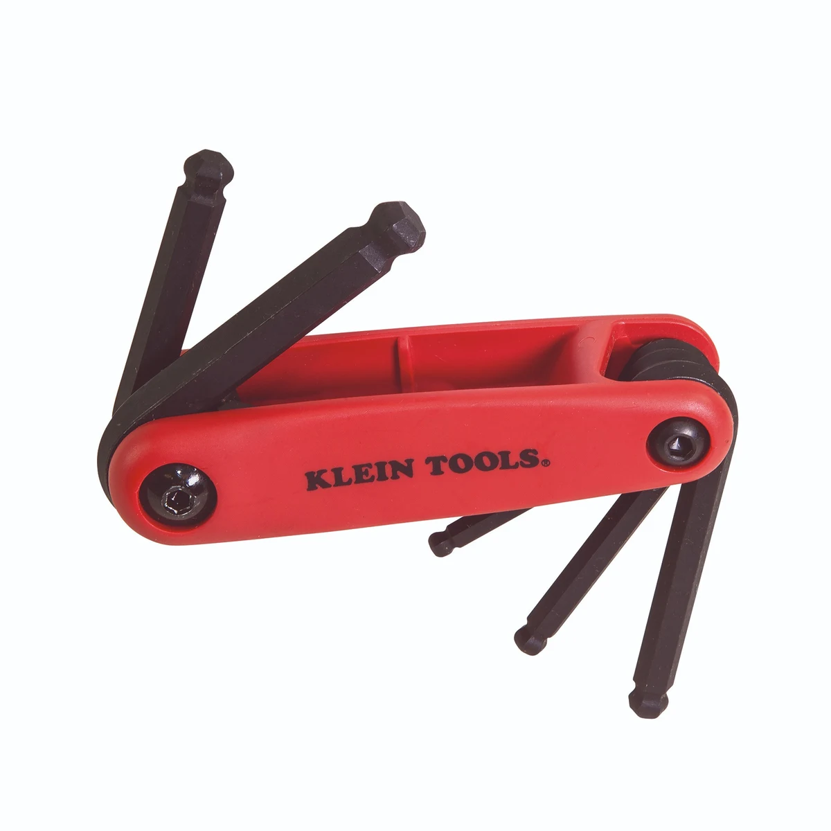 KLEIN TOOLS 70572 Складной набор шестигранных ключей с шаровым наконечником, 5 шт
