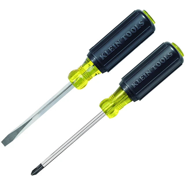 KLEIN TOOLS 85442 Набор профессиональных отвёрток Cushion-Grip, 2 шт. (PH2 и шлицевая 6,35 мм)