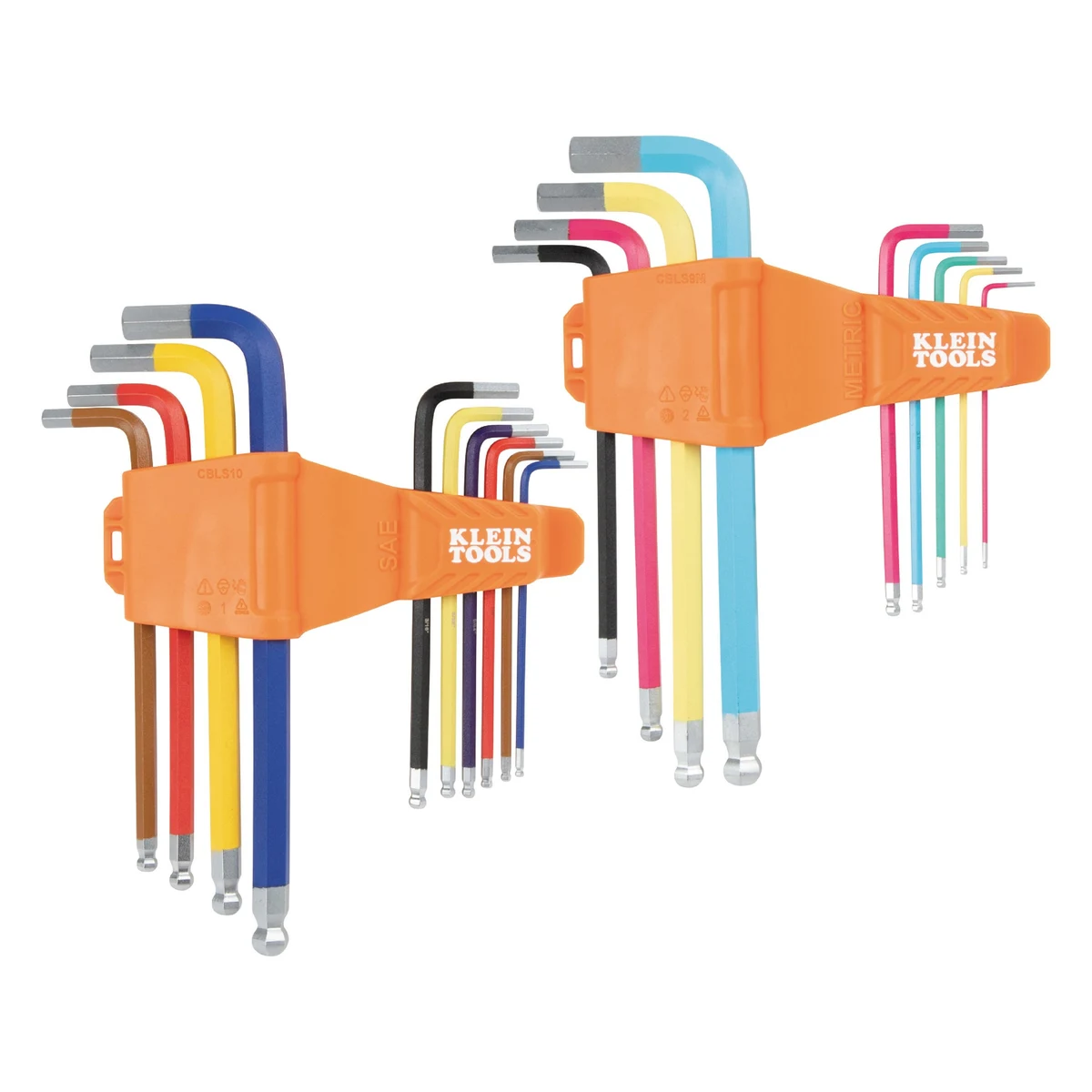 KLEIN TOOLS CBLS19 Набор удлинённых шестигранных ключей с шаровым наконечником, 19 шт., метрические