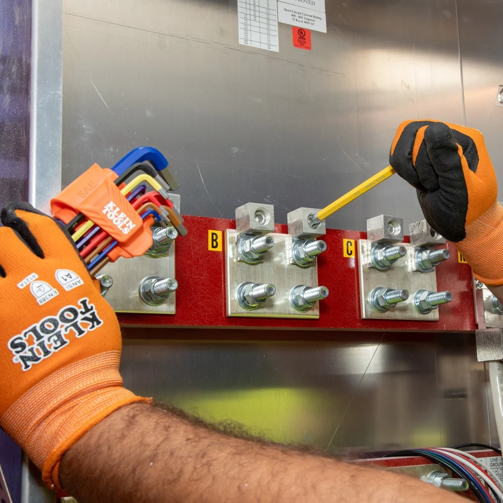 KLEIN TOOLS CBLS19 Набор удлинённых шестигранных ключей с шаровым наконечником, 19 шт., метрические
