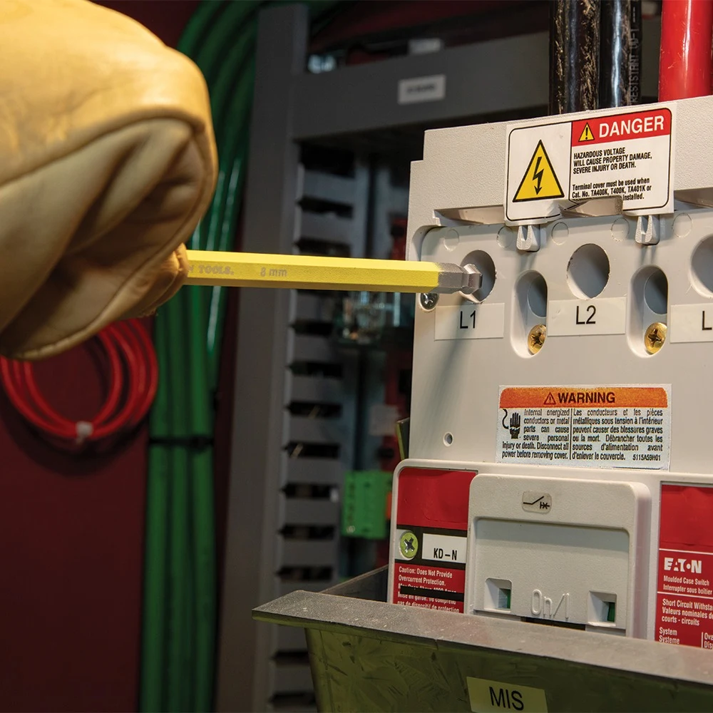 KLEIN TOOLS CBLS9M Набор удлинённых шестигранных ключей с шаровым наконечником, 9 шт., метрические