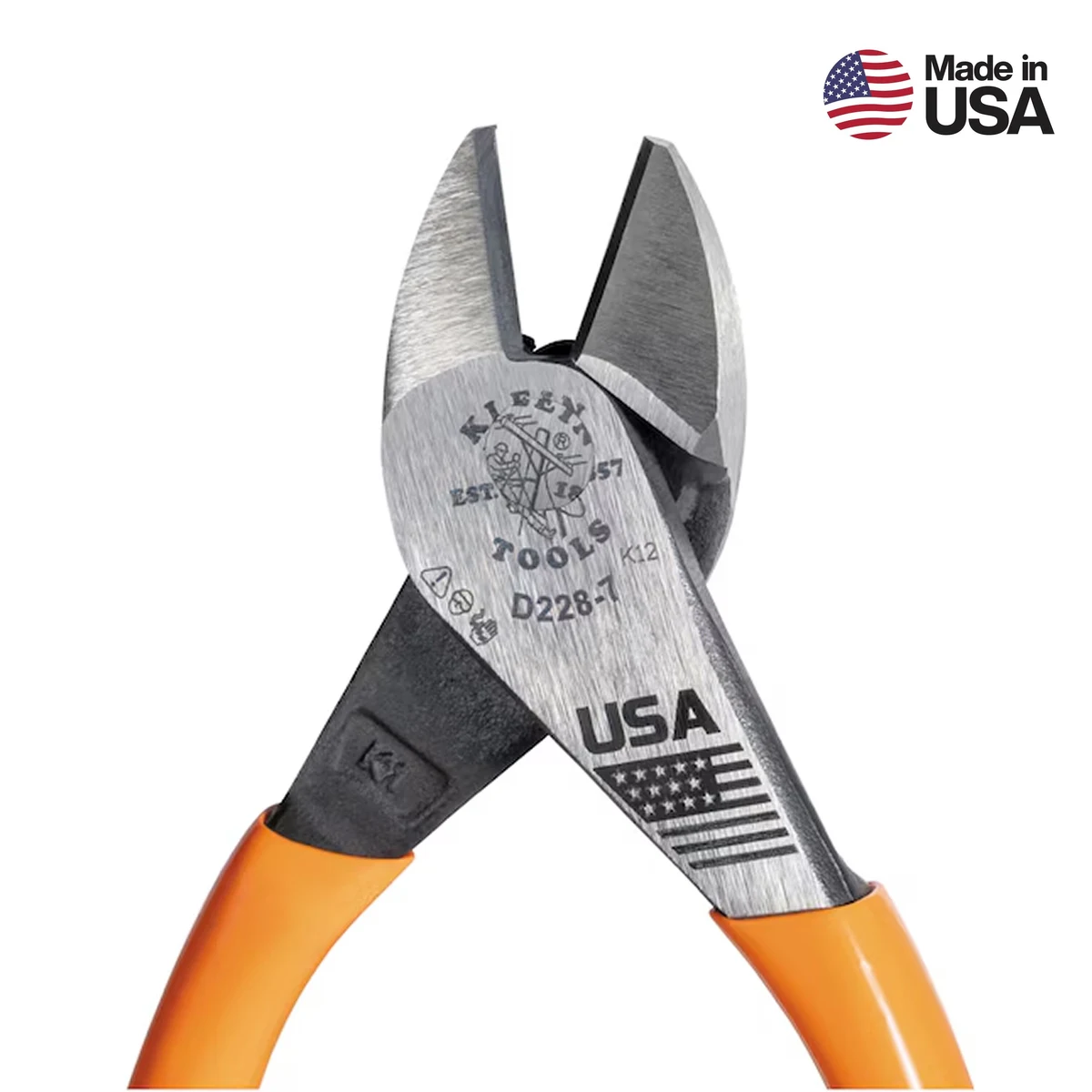 KLEIN TOOLS d228-7 Бокорезы усиленные High-Leverage, 180 мм, США