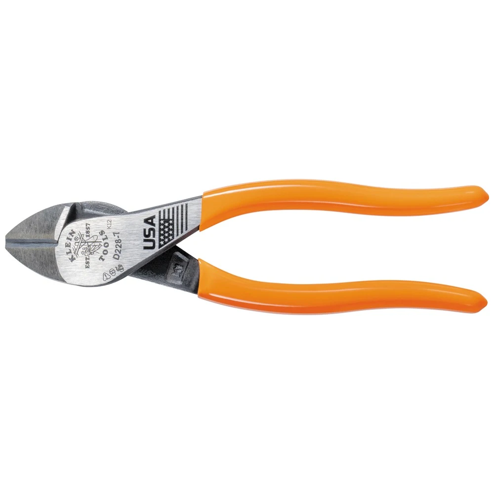 KLEIN TOOLS d228-7 Бокорезы усиленные High-Leverage, 180 мм, США
