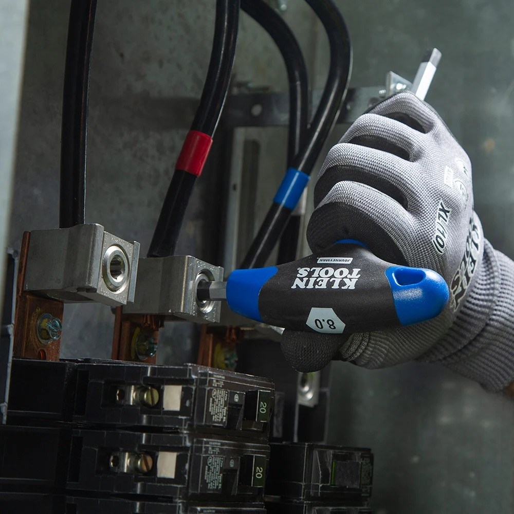 KLEIN TOOLS JTH68M Набор Т-образных шестигранных ключей Journeyman, 8 шт., метрические, с подставкой