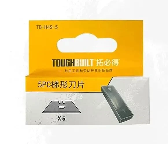 TOUGHBUILT TB-H4S-5 Лезвия для строительного ножа прямые, 5 шт.